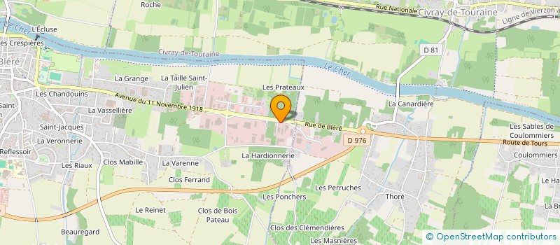 localisation de l'entreprise ADD - ON  BLERE