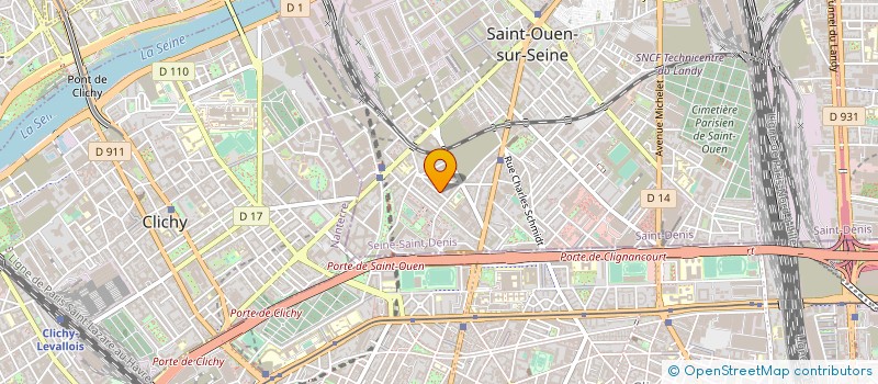localisation de l'entreprise ADDA à SAINT-OUEN-SUR-SEINE