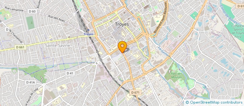 localisation de l'entreprise ADDA IMMOBILIER à TROYES