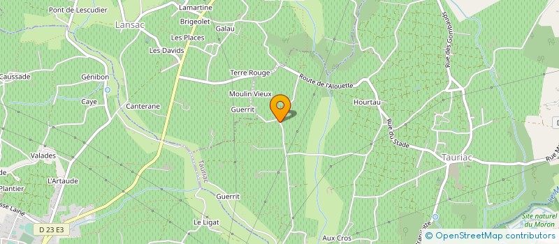 localisation de l'entreprise ADDA TAILLE DE PIERRE  TAURIAC