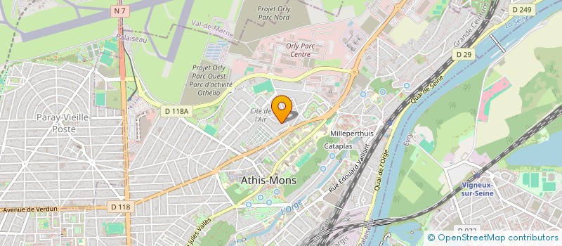 localisation de l'entreprise ADDARIO à ATHIS-MONS