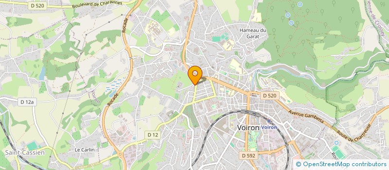 localisation de l'entreprise ADDAV  VOIRON