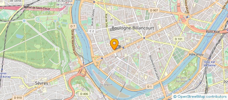 localisation de l'entreprise ADDAX CONSULTANTS  BOULOGNE-BILLANCOURT