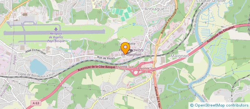 localisation de l'entreprise ADDCLOUD  ANGLET