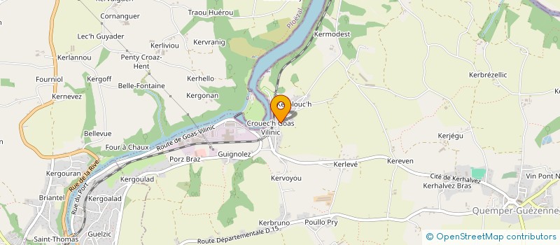 localisation de l'entreprise ADDCONSULTING à QUEMPER-GUEZENNEC
