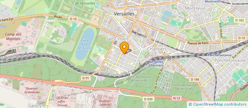 localisation de l'entreprise ADDECIMA à VERSAILLES