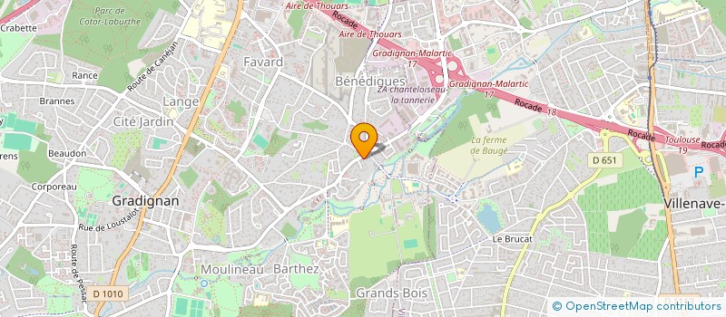 localisation de l'entreprise ADDEXIA à GRADIGNAN