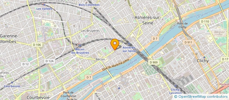 localisation de l'entreprise ADDFORM à ASNIERES-SUR-SEINE