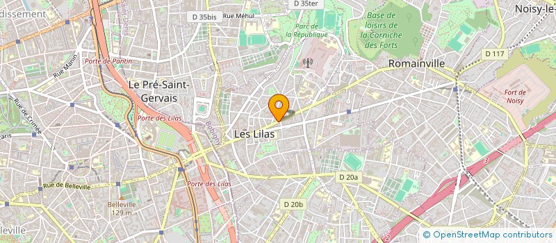 localisation de l'entreprise ADDI LILAS  LES LILAS