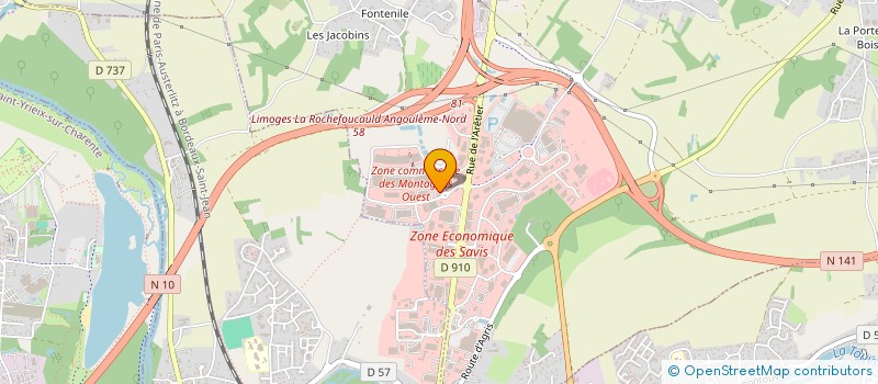 localisation de l'entreprise ADDICT CHAMPNIERS  CHAMPNIERS