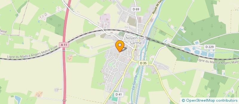 localisation de l'entreprise ADDICT, ENTOURAGE & AVENIR  NOYEN-SUR-SARTHE