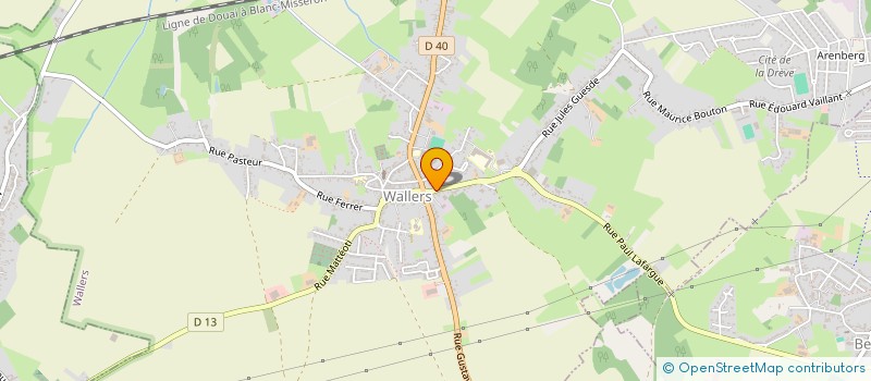 localisation de l'entreprise ADDICTION COIFFURE  WALLERS