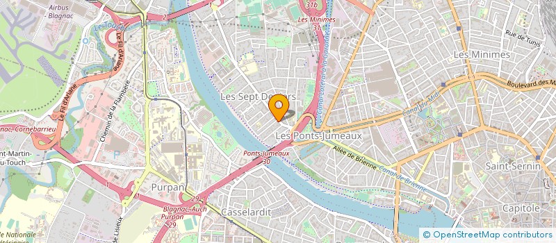 localisation de l'entreprise ADDICTIONS ACCUEIL THERAPEUTIQUE à TOULOUSE