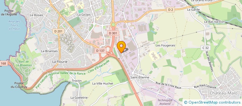 localisation de l'entreprise ADDICTISSUS à SAINT-MALO