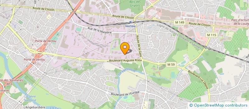 localisation de l'entreprise ADDIUM  VERTOU