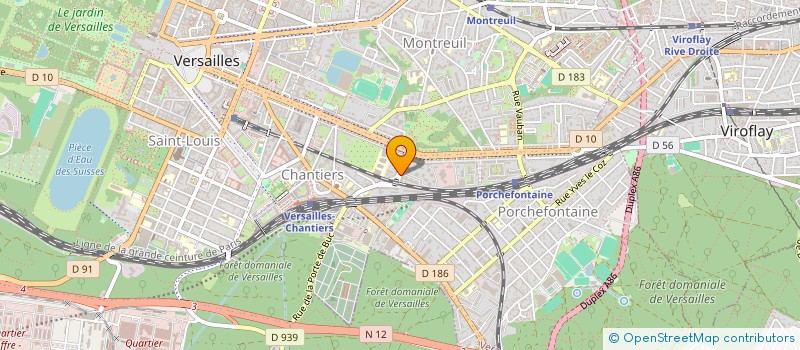 localisation de l'entreprise ADDLAND à VERSAILLES