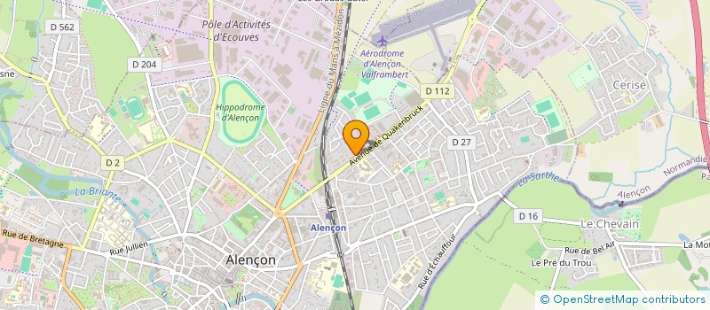 localisation de l'entreprise ADE à ALENCON