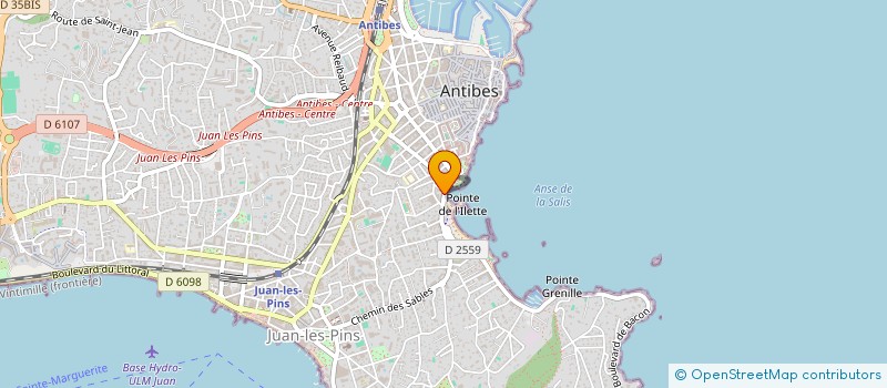 localisation de l'entreprise ADE à ANTIBES