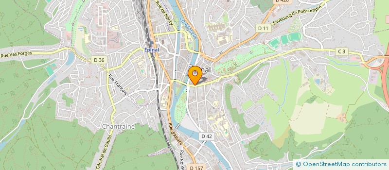 localisation de l'entreprise ADE à EPINAL