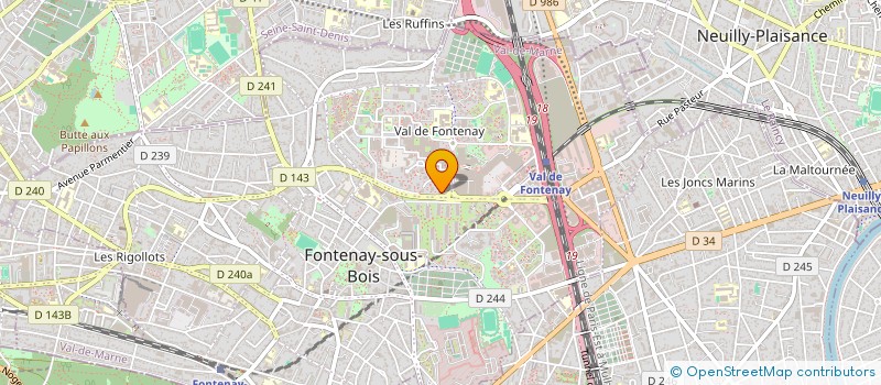 localisation de l'entreprise ADE BAT à FONTENAY-SOUS-BOIS