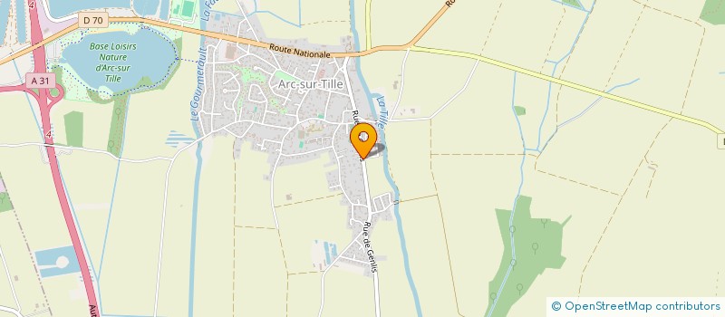 localisation de l'entreprise ADE DEBOSSELAGE SANS PEINTURE  ARC-SUR-TILLE