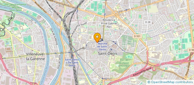 localisation de l'entreprise ADE FORMATION à SAINT-DENIS