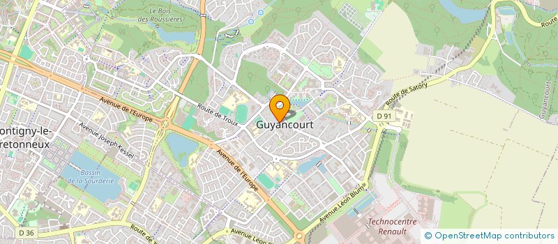 localisation de l'entreprise ADE IMMO  GUYANCOURT