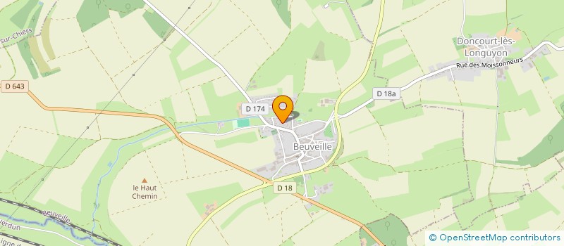 localisation de l'entreprise ADE-INFO  BEUVEILLE