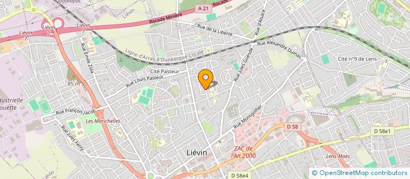 localisation de l'entreprise ADE-N EVENT à LIEVIN