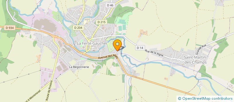 localisation de l'entreprise ADE RENOV  LA FERTE-GAUCHER