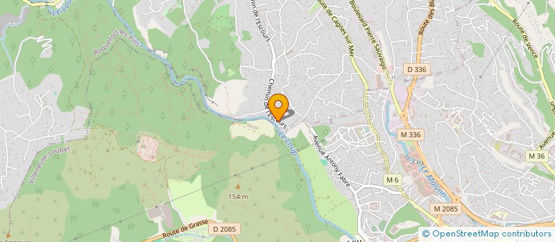 localisation de l'entreprise ADE SERVICES à LA COLLE-SUR-LOUP