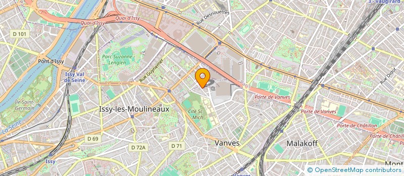 localisation de l'entreprise ADEA  VANVES