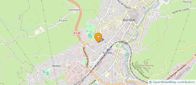 localisation de l'entreprise ADEA AUDIT à AURILLAC
