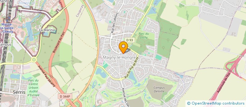 localisation de l'entreprise ADEAPACK à MAGNY-LE-HONGRE