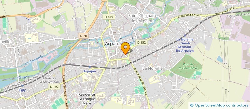 localisation de l'entreprise ADEBAT à ARPAJON
