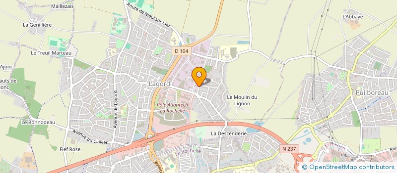 localisation de l'entreprise ADEC 17 à LAGORD
