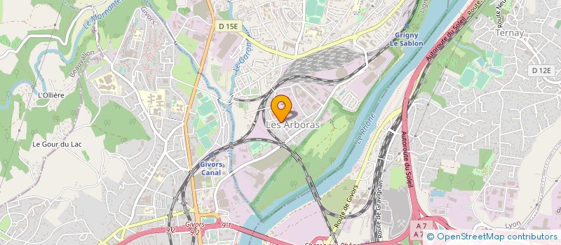 localisation de l'entreprise ADEC 38  GRIGNY