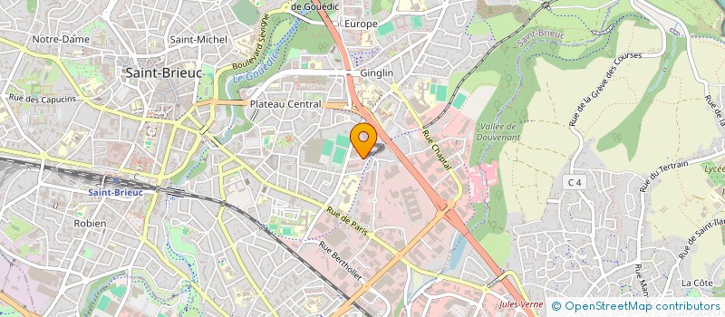 localisation de l'entreprise ADEC ARMOR à SAINT-BRIEUC