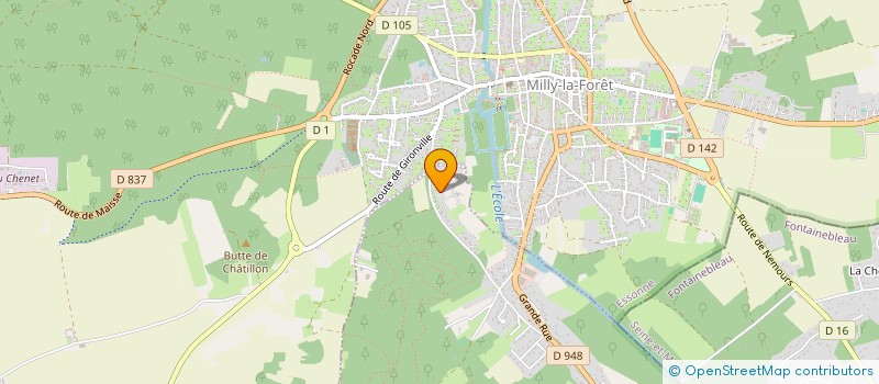 localisation de l'entreprise ADEC ART DANSE ET CREATION  MILLY-LA-FORET