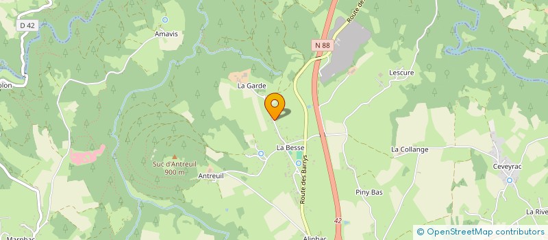 localisation de l'entreprise ADEC IMMO  YSSINGEAUX