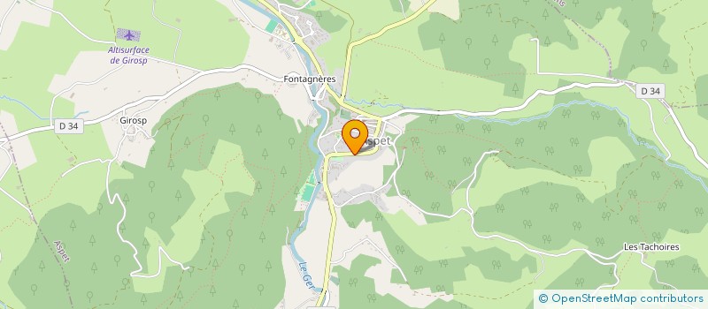 localisation de l'entreprise ADECAPA - AGIR POUR LE DEVELOPPEMENT ECONOMIQUE, CULTUREL ET ASSOCIATIF DU PAYS ASPETOIS à ASPET