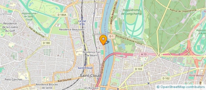 localisation de l'entreprise ADECARE à SAINT CLOUD