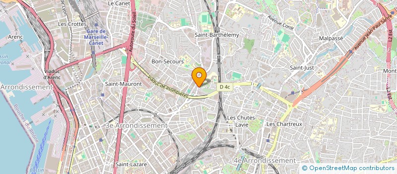 localisation de l'entreprise ADECH PACA à MARSEILLE