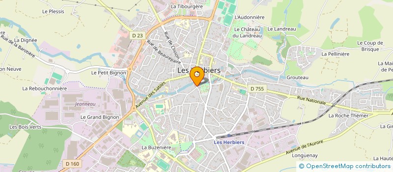 localisation de l'entreprise ADECIA à LES HERBIERS