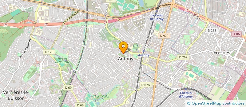 localisation de l'entreprise ADECM ASSO à ANTONY