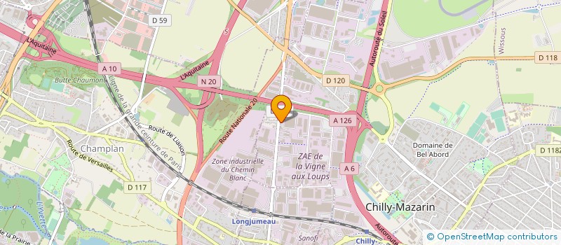 localisation de l'entreprise ADECOR à CHILLY-MAZARIN