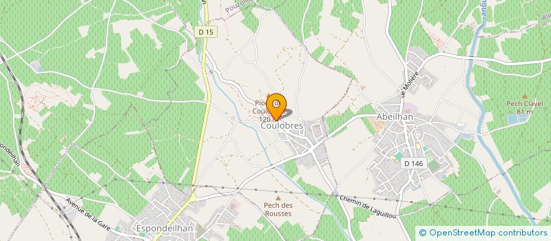 localisation de l'entreprise ADEDI  COULOBRES