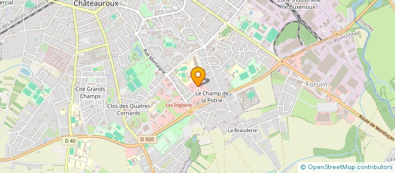 localisation de l'entreprise ADEFIBOIS BERRY à CHATEAUROUX