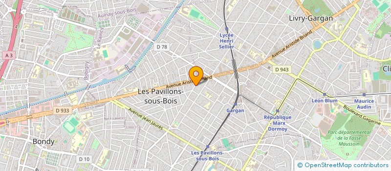 localisation de l'entreprise ADEFIS à LES PAVILLONS-SOUS-BOIS