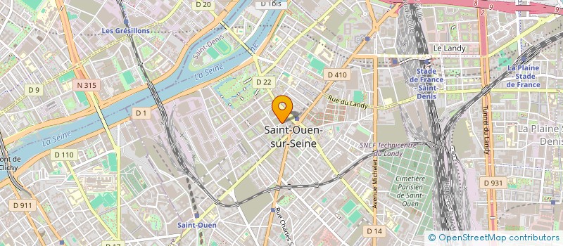 localisation de l'entreprise ADEFISO à SAINT-OUEN-SUR-SEINE